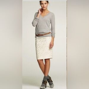 NWOT J.CREW Golden Bubbles Pencil Skirt Sz 0